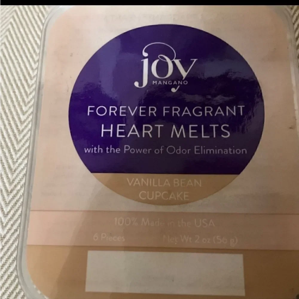 Joy Mangano Forever Fragrant wax warmers with  vanilla bean  heart melts